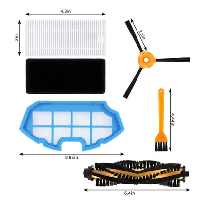 5 Groups Hypa Accessories For Yeedi K600 K700 And Ecovacs DEEBOT N79 N79S - Consumer Electronics by buy2fix | Online Shopping UK | buy2fix