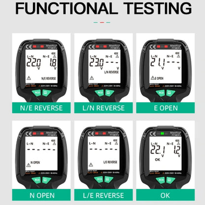 FUYI FY1881 High Precision Power Polarity Phase Socket Tester(EU Plug) - Consumer Electronics by FUYI | Online Shopping UK | buy2fix