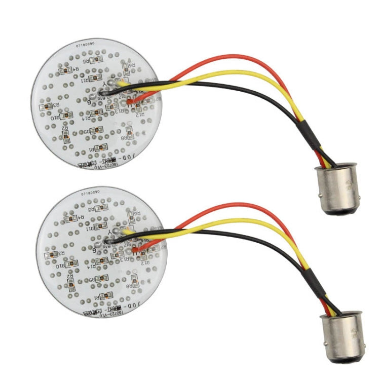 2 PCS Motorcycle LED Signal Steering Lamp For Dyna(White Yellow Light 1157 Without Lampshade) - In Car by buy2fix | Online Shopping UK | buy2fix