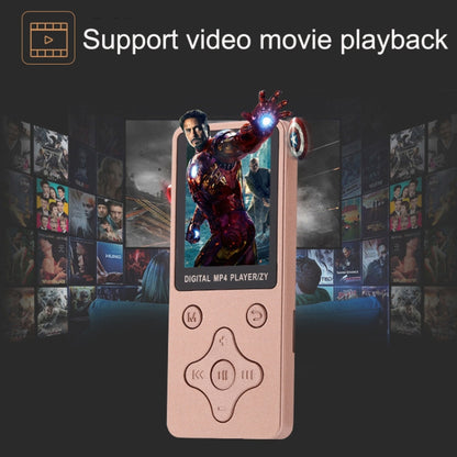 T68 Card Lossless Sound Quality Ultra-thin HD Video MP4 Player(Rose Gold) - Consumer Electronics by buy2fix | Online Shopping UK | buy2fix