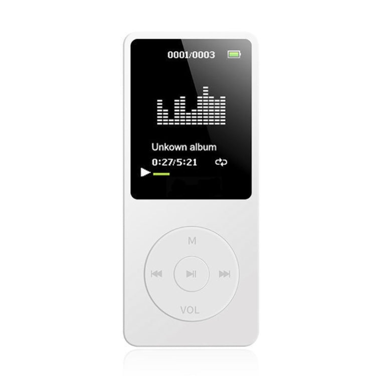 Card Ultra-thin Lossless MP4 Player With Screen(White) by buy2fix