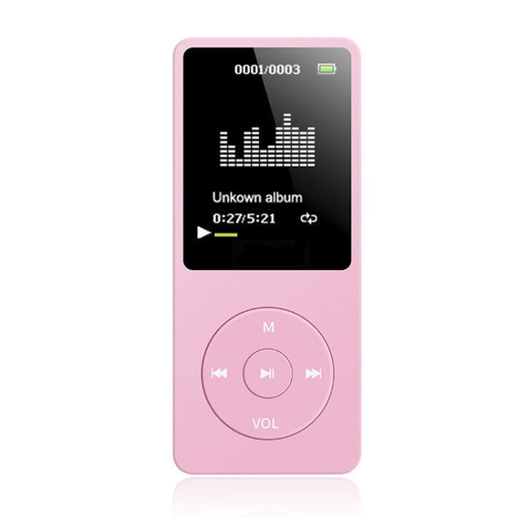 Card Ultra-thin Lossless MP4 Player With Screen(Pink) by buy2fix