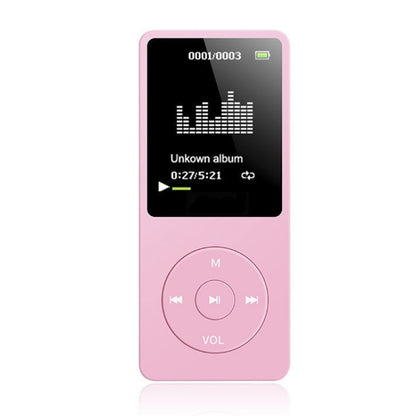 Card Ultra-thin Lossless MP4 Player With Screen(Pink) by buy2fix