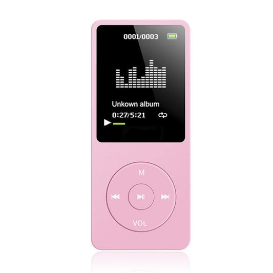 Card Ultra-thin Lossless MP4 Player With Screen(Pink) by buy2fix