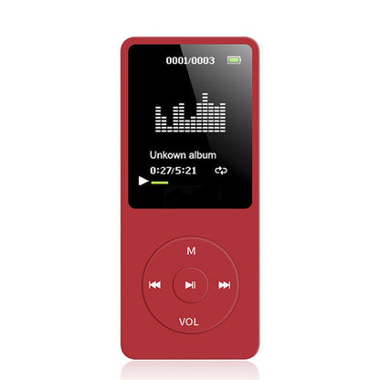Card Ultra-thin Lossless MP4 Player With Screen(Red) by buy2fix