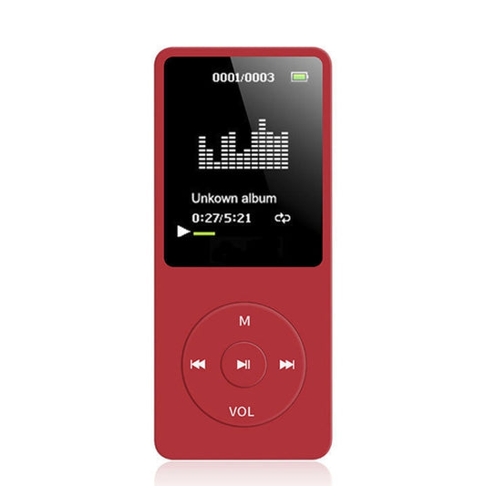 Card Ultra-thin Lossless MP4 Player With Screen(Red) by buy2fix