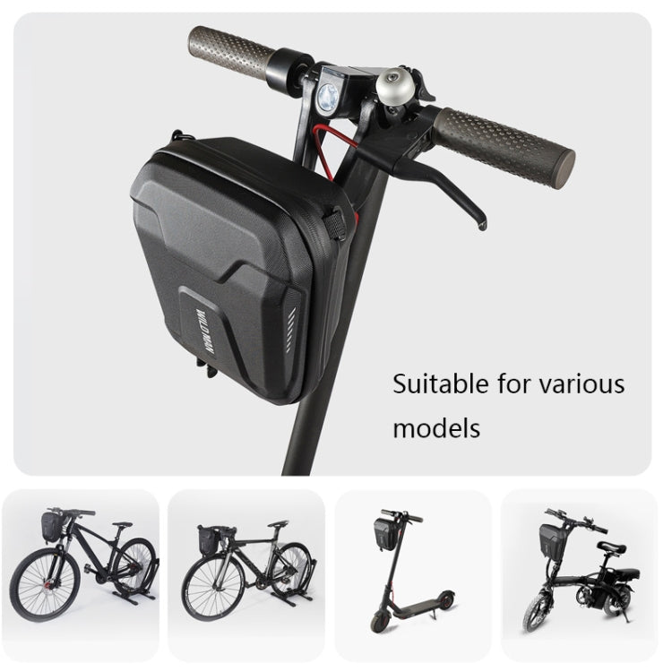 WILD MAN E8 3L Bicycle EVA Hard Shell Head Bag(Black) - Bicycle Bags by WILD MAN | Online Shopping UK | buy2fix