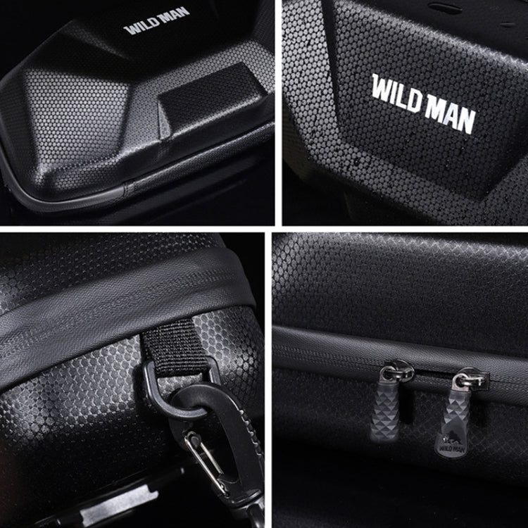 WILD MAN X9 3.5L EVA Hard Shell Bicycle Head Waterproof Bag(Black) - Bicycle Bags by WILD MAN | Online Shopping UK | buy2fix