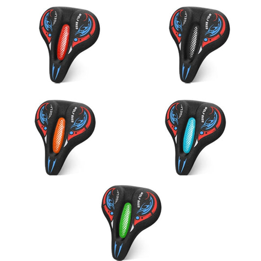 Bicycle Seat Cover Thickened Silicone Shock-absorbing Saddle Cover(Orange) by buy2fix