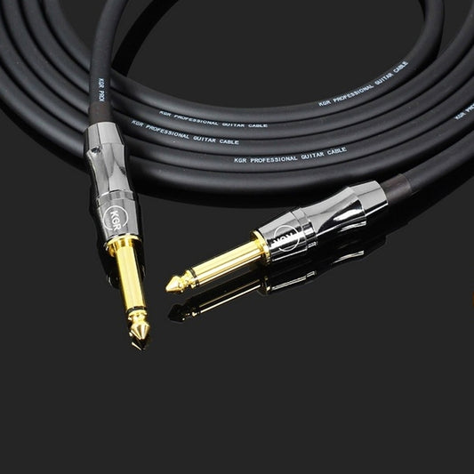 KGR Guitar Cable Keyboard Drum Audio Cable, Specification: 10m(Double Straight Jack) by KGR