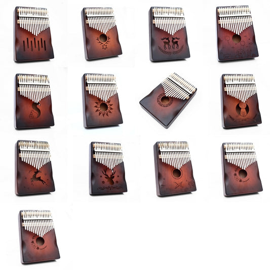 17-tone Radian Design Portable Finger Piano(Blooming Flowers) by buy2fix