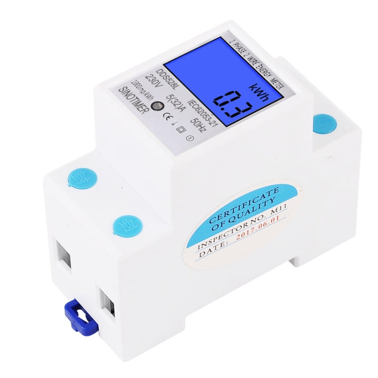 DDS528L Backlight Display Home Single-phase Rail Energy Meter 5-32A(110V 60Hz) - Consumer Electronics by SINOTIMER | Online Shopping UK | buy2fix