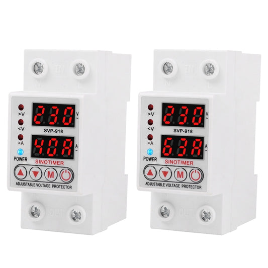 SINOTIMER SVP-918 Adjustable Self-resetting Intelligent Over-voltage Under-voltage Protector, Current: 40A by SINOTIMER