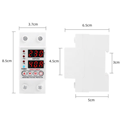 SINOTIMER SVP-918 Adjustable Self-resetting Intelligent  Over-voltage Under-voltage Protector, Current:  40A - Other Tester Tool by SINOTIMER | Online Shopping UK | buy2fix