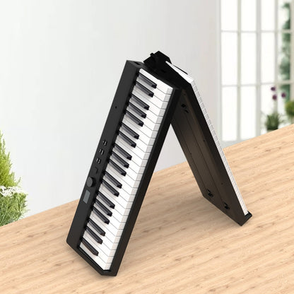 88-Key Portable Smart Folding Electric Piano, EU Plug(PJ88C Black) - Keyboard Instruments by buy2fix | Online Shopping UK | buy2fix