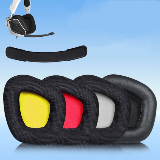 2 PCS Replacement Earpads for Corsair Void Pro Elite,Style: Black Ice Sensory Leather by buy2fix