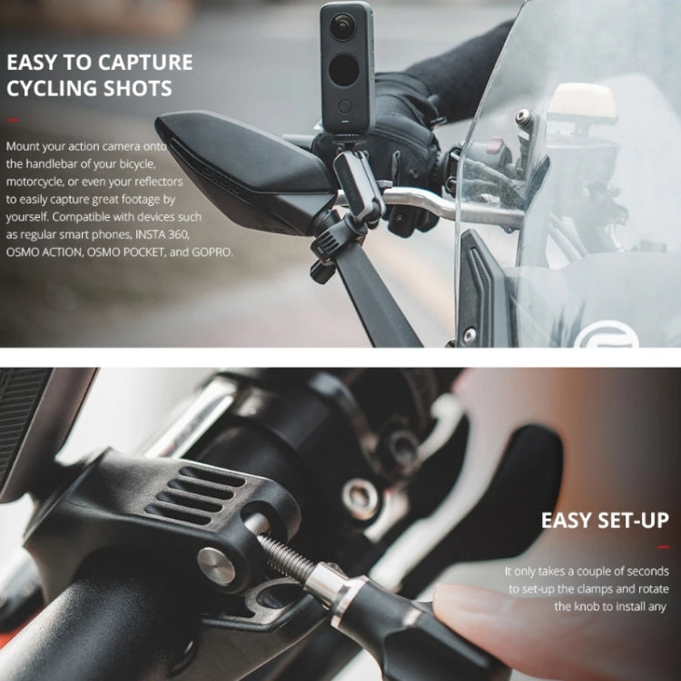 PGYTECH Action Camera Handlebar Mount For Insta360 ONE / ONE R / OSMO Action / GoPro - DJI & GoPro Accessories by PGYTECH | Online Shopping UK | buy2fix