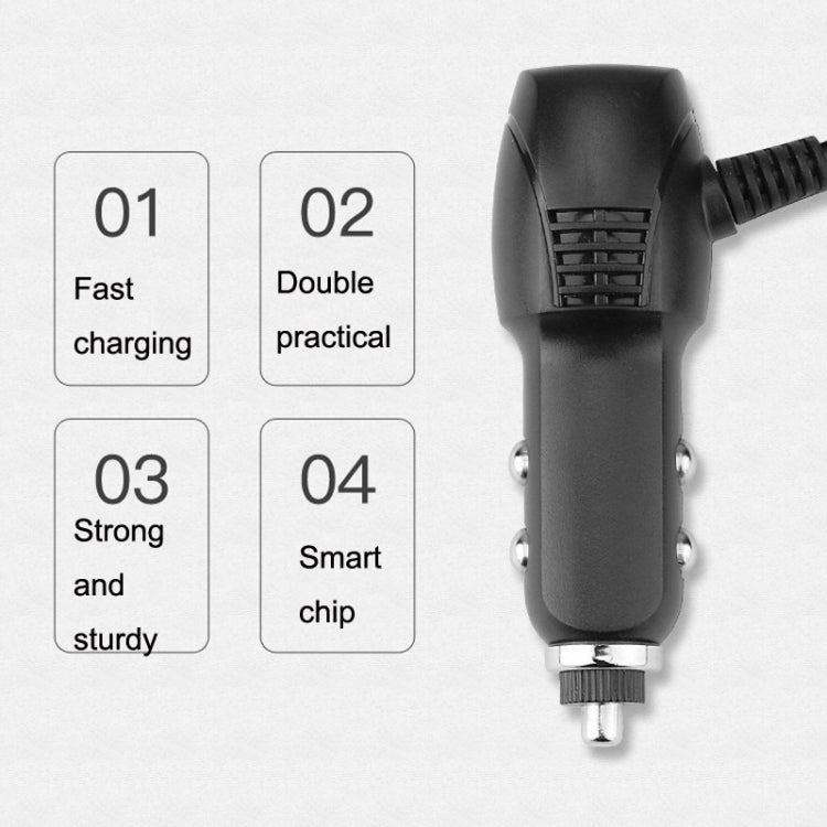 2 PCS Car Charger Fast Charging Driving Recorder Supply Line, Style: 1A+2A(Android Left Bend) - In Car by buy2fix | Online Shopping UK | buy2fix