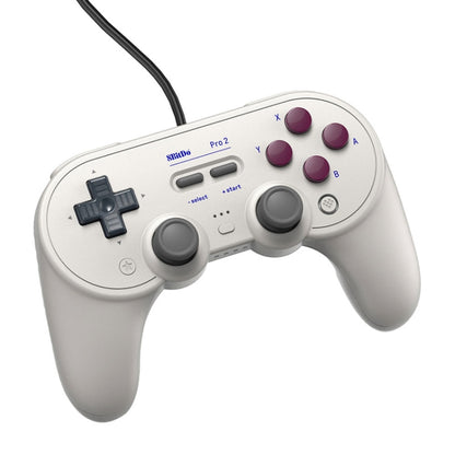 8Bitdo Pro 2 Wired Gamepad For Switch(White) - Gamepads by 8Bitdo | Online Shopping UK | buy2fix