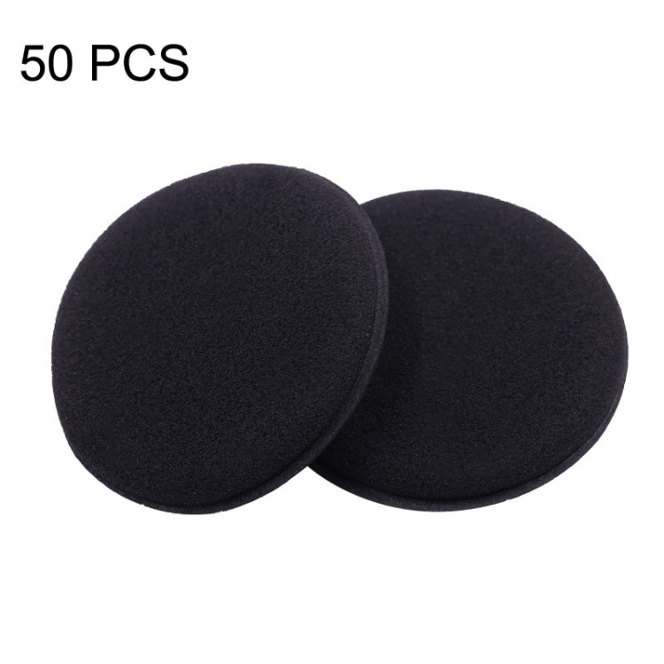 50 PCS Waxing Sponge Cars With Round Edge Car Washing Car Wax Maintenance Polished Sponge(Black) - In Car by buy2fix | Online Shopping UK | buy2fix