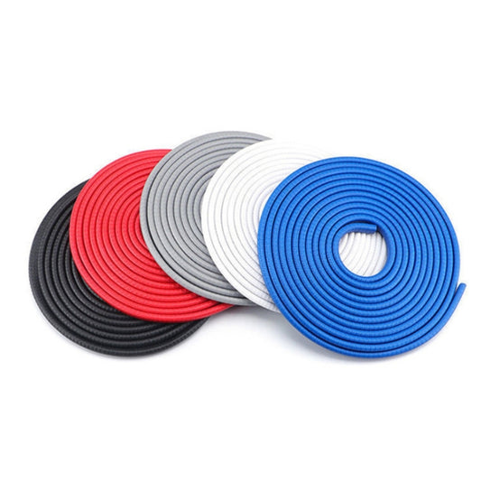 5m U-shaped Non-stick Car Rubber Seal Bumper(White) by buy2fix