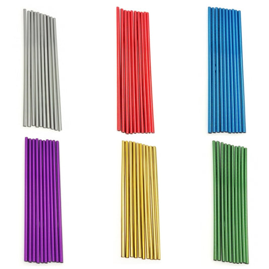 10pcs/pack Car Air Conditioner Vent U-Shaped Electroplating Decorative Strip(Plating Blue) by buy2fix