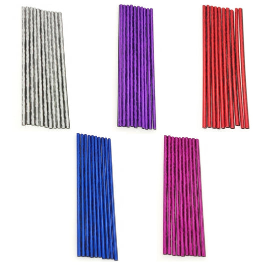 10pcs/pack Car Air Conditioner Vent U-Shaped Electroplating Decorative Strip(Green Ice Purple) by buy2fix
