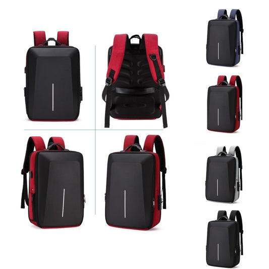Hard Shell Backpack Alloy Frame Anti-Theft Computer Bag For Men, Color: 8003 Gray by buy2fix