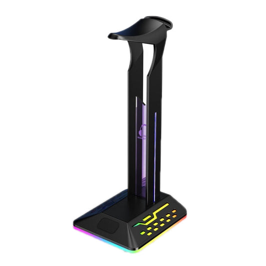 Dual USB RGB Color Changing Gaming Headset Stand(Black) by buy2fix