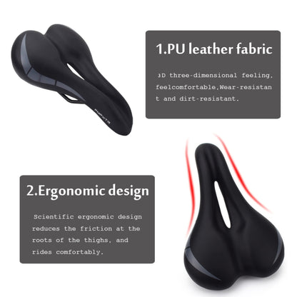 FMFXTR Bicycle Cushion Comfortable Hollow Breathable Saddle(Black) - Outdoor & Sports by FMFXTR | Online Shopping UK | buy2fix