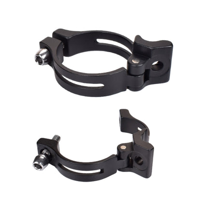 FMFXTR Bike Front Derailleur Clamp Straight Lock Turn to Clamp Converting Seat(Black 34.9mm) - Outdoor & Sports by FMFXTR | Online Shopping UK | buy2fix