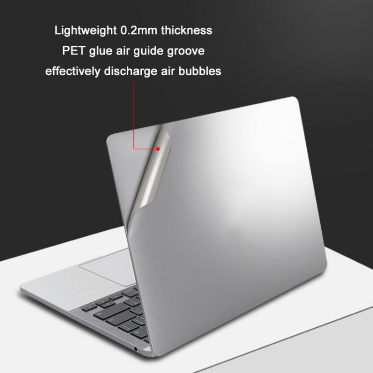 JRC Upper Cover Film + Bottom Cover Film + Full-Support Film + Touchpad Film Laptop Protective Sticker For Macbook 14Pro 2021 A2442(Silver) - Protector Sticker by JRC | Online Shopping UK | buy2fix