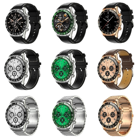 LOANIY E18 Pro Smart Bluetooth Calling Watch with NFC Function, Color: Gold Leather by LOANIY