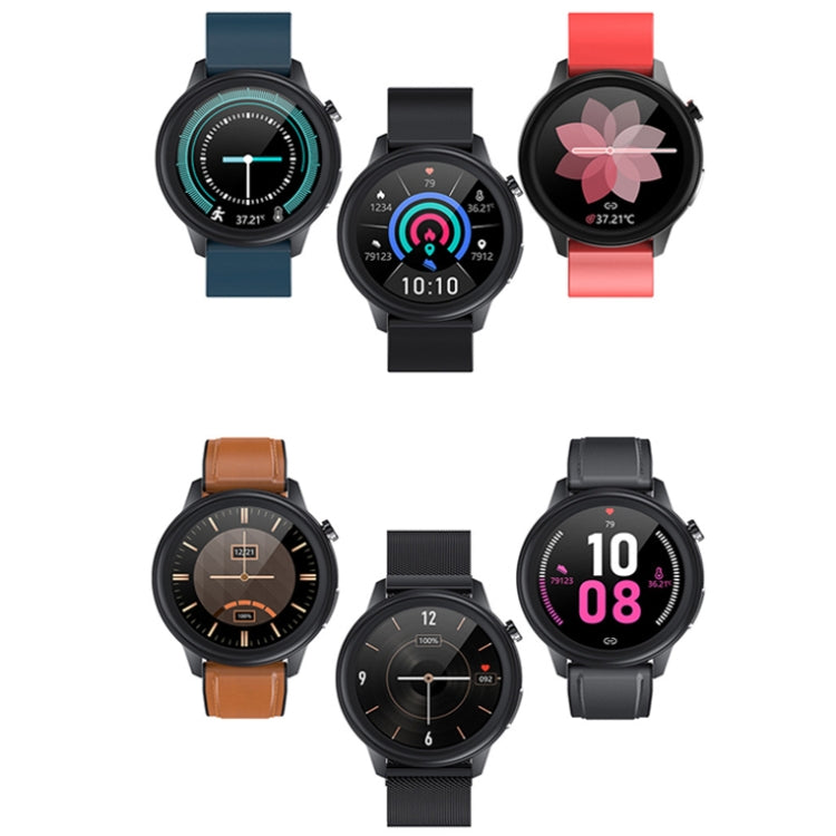 LOANIY E80 1.3 Inch Heart Rate Detection Smart Watch, Color: Black Silicone - Smart Wear by LOANIY | Online Shopping UK | buy2fix