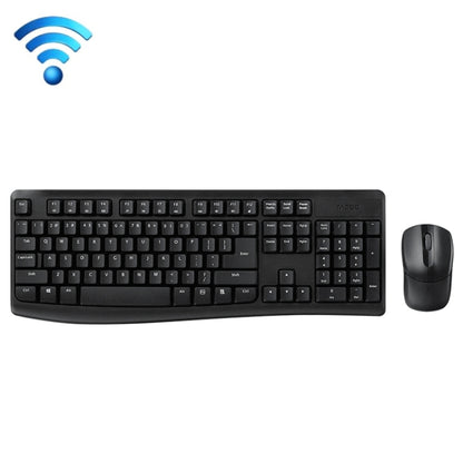 Rapoo X1800PRO 104 Keys Waterproof Multimedia Wireless Keyboard Mouse Set(Black) - Wireless Keyboard by Rapoo | Online Shopping UK | buy2fix