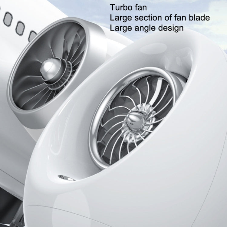 USB Quiet Double Spray Water Cold Fan Portable Desktop Fan(White+Silver) - Consumer Electronics by buy2fix | Online Shopping UK | buy2fix