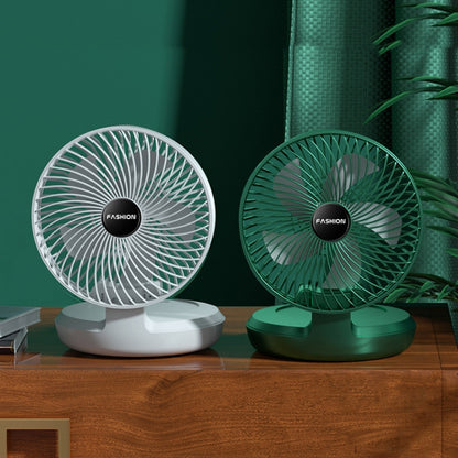 Folding Office Desktop Household Portable Small Fan, Size: 8 inch(Green USB Direct Plug) - Consumer Electronics by buy2fix | Online Shopping UK | buy2fix