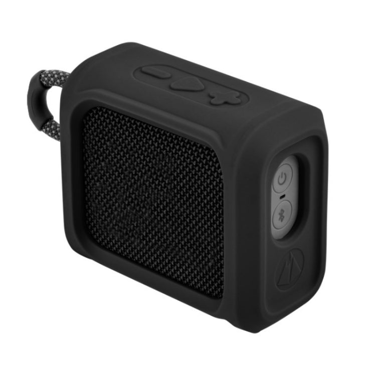 Speaker Portable Silicone Protective Cover Can Be Fastened With Strap For JBL GO3(Black) - Protective Case by buy2fix | Online Shopping UK | buy2fix