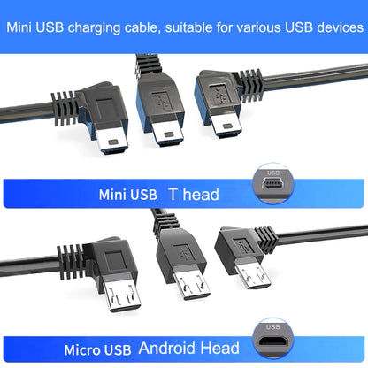 10PCS Driving Recorder Power Cord USB Car Charger Buck Line, Style: 30cm+2.5A(Mini Straight Head) - In Car by buy2fix | Online Shopping UK | buy2fix