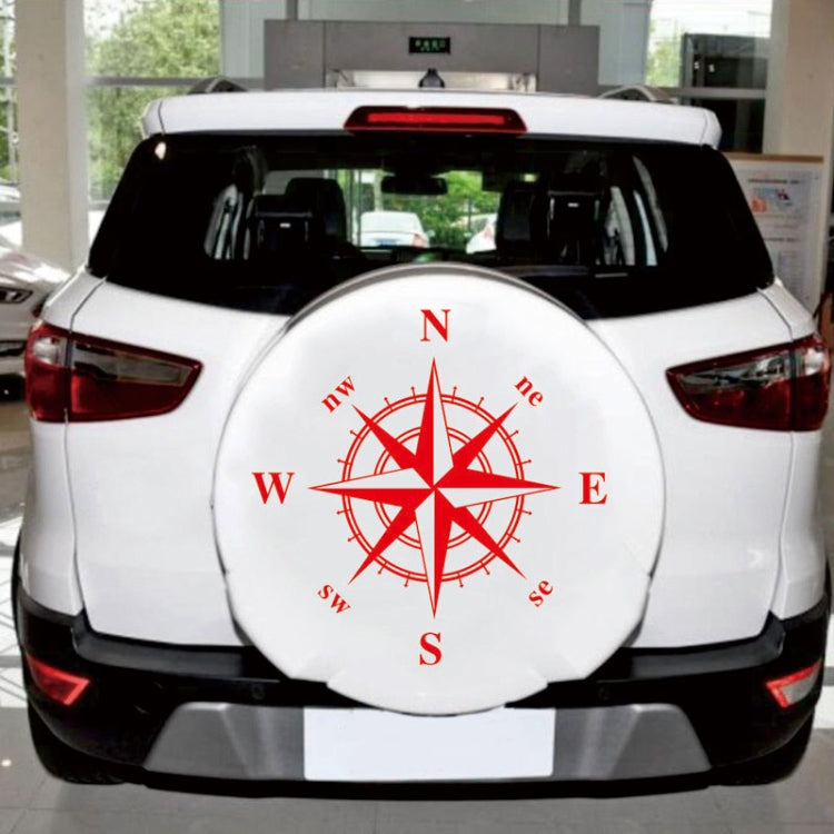 D-336 Car Compass Graphic Sticker Hood Car Body Universal Sticker(Red) - In Car by buy2fix | Online Shopping UK | buy2fix