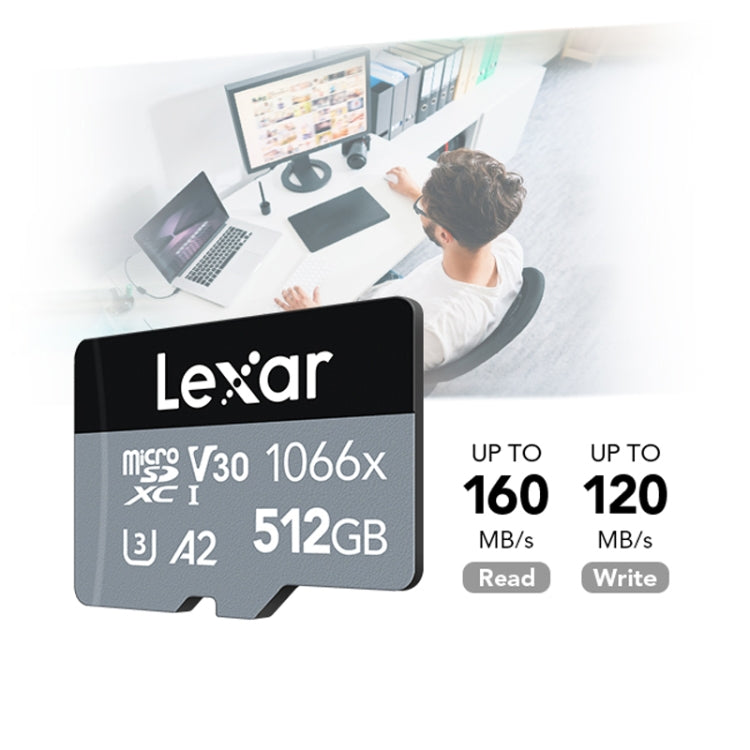 Lexar LKSTF1066X High-Speed TF Card Motion Camera Surveillance Recorder Memory Card, Capacity: 512GB - Micro SD Card by Lexar | Online Shopping UK | buy2fix