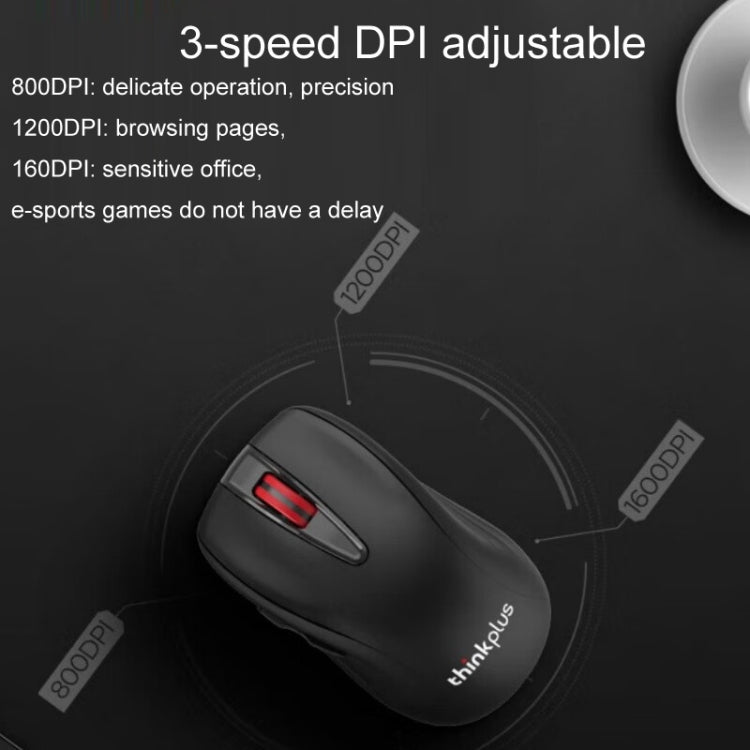 Lenovo Thinkplus High-Precision Wireless Mouse Ergonomic Design Gaming Office Mouse(WL200PRO) - Wireless Mice by Lenovo | Online Shopping UK | buy2fix