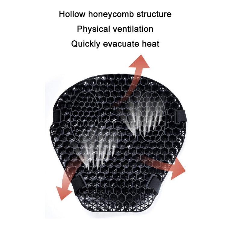 Shock-Absorbing Breathable Honeycomb Motorcycle Seat Cushion, Specification: PE Bag+Mesh Cover - In Car by buy2fix | Online Shopping UK | buy2fix