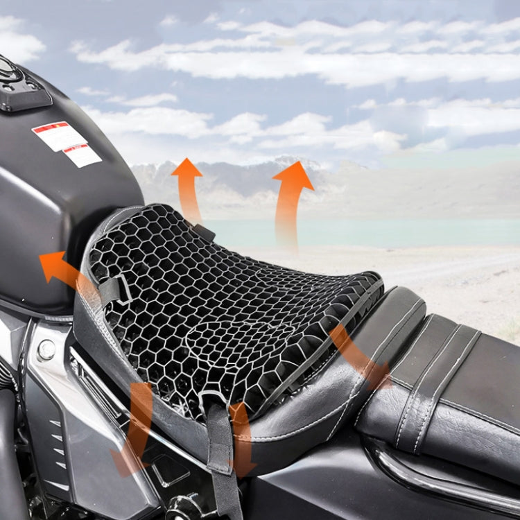 Shock-Absorbing Breathable Honeycomb Motorcycle Seat Cushion, Specification: PE Bag Package - In Car by buy2fix | Online Shopping UK | buy2fix