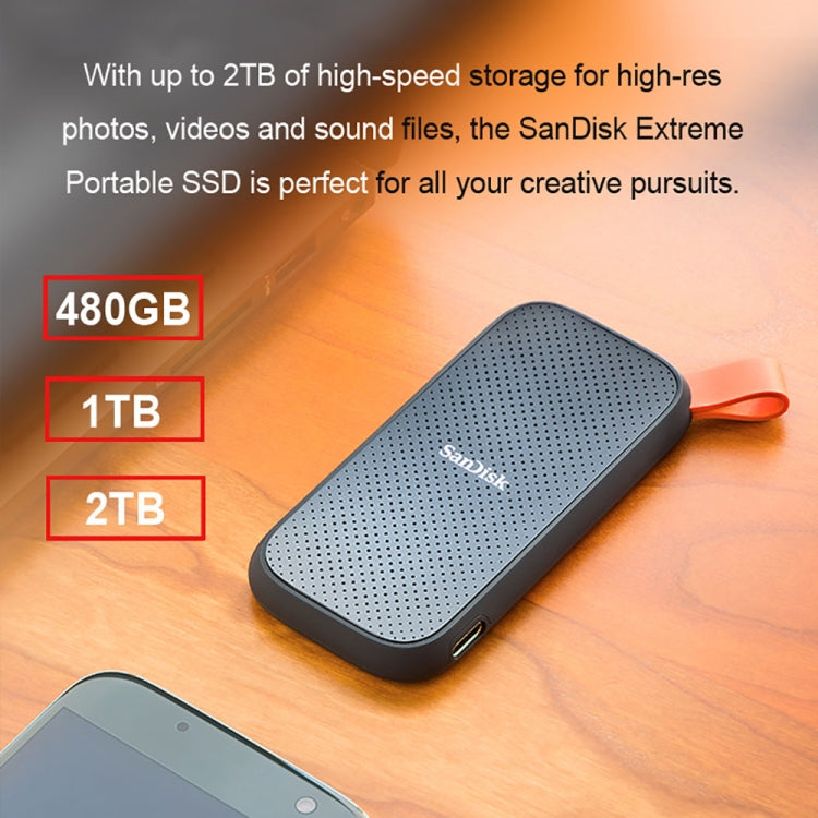 SanDisk E30 High Speed Compact USB3.2 Mobile SSD Solid State Drive, Capacity: 2TB - External Solid State Drives by SanDisk | Online Shopping UK | buy2fix