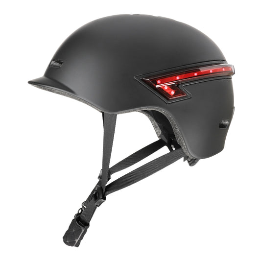 Cycling Helmet Ultralight Bicycle Helmet with Warning Light Remote Control(Black) by buy2fix