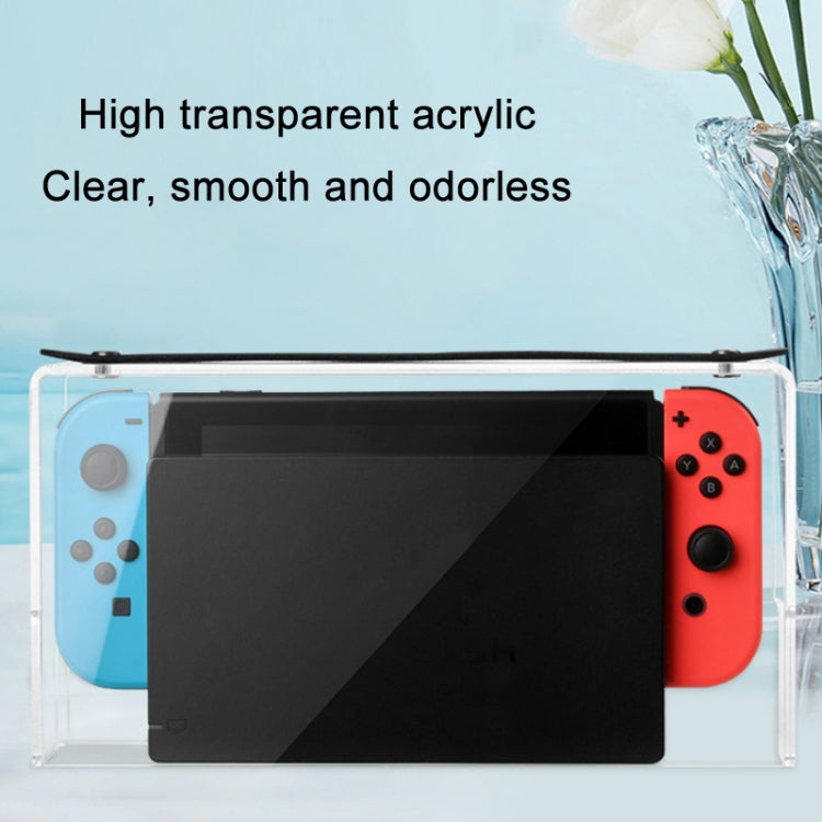 Game Stand Acrylic Dustproof Carrying Case For Switch OLED(Transparent) - Cases by buy2fix | Online Shopping UK | buy2fix