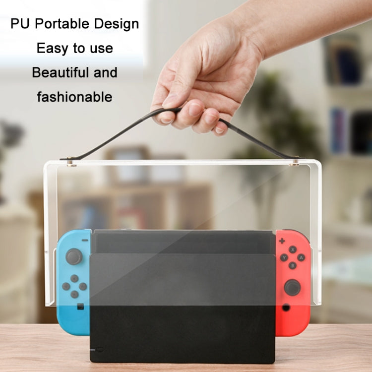 Game Stand Acrylic Dustproof Carrying Case For Switch OLED(Transparent) - Cases by buy2fix | Online Shopping UK | buy2fix