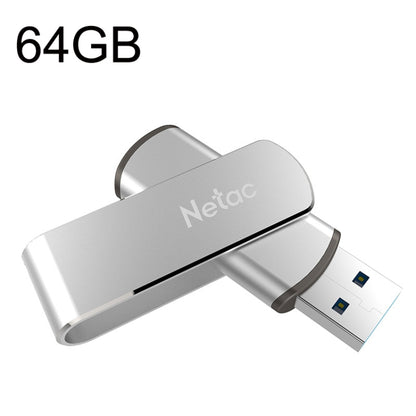 Netac U388 High Speed USB3.0 Metal Rotating Car Computer U Disk, Capacity: 64GB - USB Flash Drives by Netac | Online Shopping UK | buy2fix