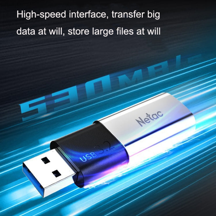 Netac US2 High-Speed Metal Capped Computer Car Mobile Solid State USB Flash Drives, Capacity: 256GB - USB Flash Drives by Netac | Online Shopping UK | buy2fix